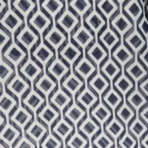 41 Hawthorn Moni Studded Geo Print Blouse Size M Navy White Tunic Top - Picture 4 of 6